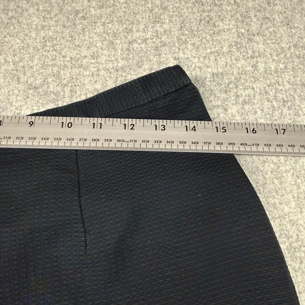 Carlisle Dress Pants Size 8 Black Textured Cotton Lined Straight Leg Trousers - Picture 4 of 9